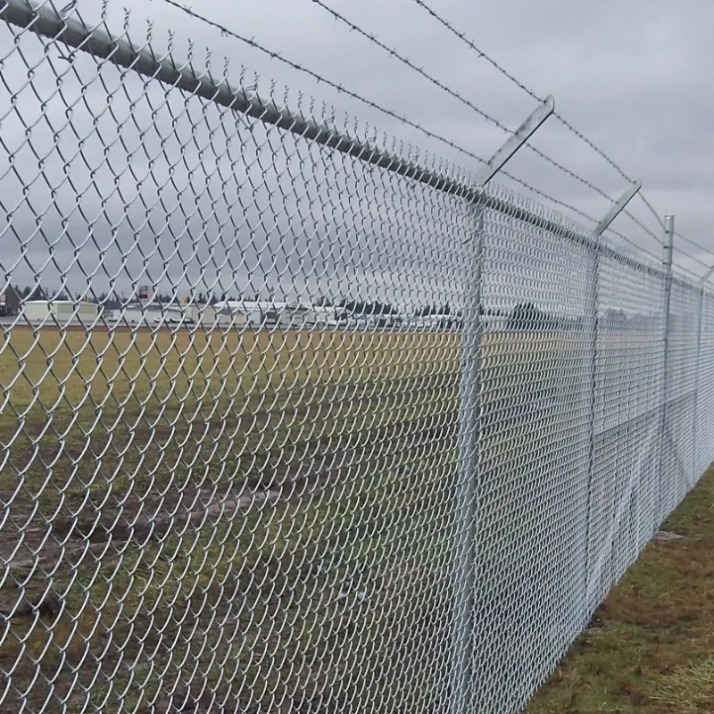 Galvanized Chain Link Security Fence