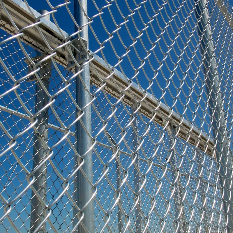 Galvanized Chain Link Security Fence