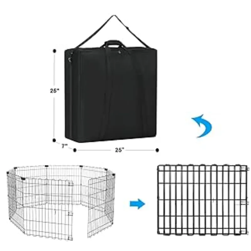 FlexiFence Portable Dog Kennel Fence with Carry Bag