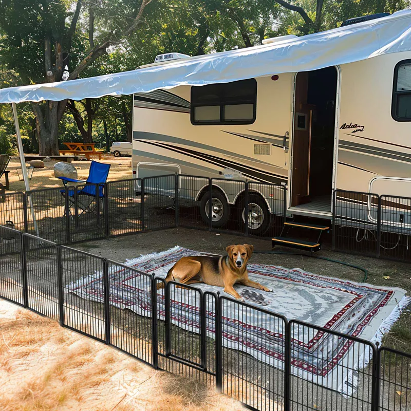 FlexiFence Portable Dog Kennel Fence with Carry Bag